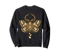 Arte botánico gótico del Insecto del halo de la Espina de la Polilla Dorada Sudadera