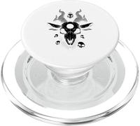 Arte Calavera Carnero Oculto Cuernos PopSockets PopGrip para MagSafe