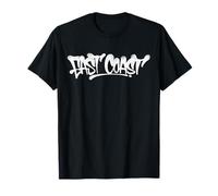 Arte Callejero con Grafiti de la Costa Este, Estilo a Mano, Recuerdo Estadounidense Camiseta