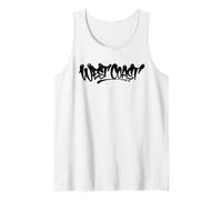 Arte Callejero con Grafiti de la Costa Oeste, Estilo a Mano, Recuerdo Estadounidense Camiseta sin Mangas