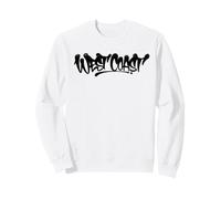 Arte Callejero con Grafiti de la Costa Oeste, Estilo a Mano, Recuerdo Estadounidense Sudadera