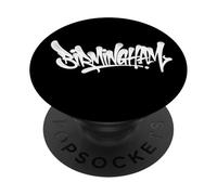 Arte Callejero de Birmingham Graffiti City, Estilo a Mano, Recuerdo del Reino Unido PopSockets PopGrip Adhesivo