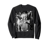 Arte Callejero de Perro Fumador de Boston Terrier Sudadera