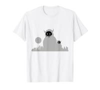 Arte Callejero de Skyline Monster Camiseta gráfica económica, Hombre, Blanco, XL