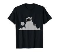 Arte Callejero de Skyline Monster Camiseta gráfica económica, Hombre, Negro, M
