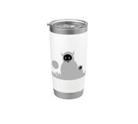Arte callejero de Skyline Monster Vaso térmico de acero inoxidable de doble pared