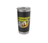Arte Caracol o Cita Positiva de Orgullosos Corredores Lentos Vaso térmico de acero inoxidable de doble pared