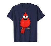Arte Cardenal Rojo de pie Divertido Camiseta