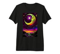 Arte Celestial de la Luna Camiseta Premium