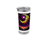Arte celestial de la luna Vaso térmico de acero inoxidable de doble pared