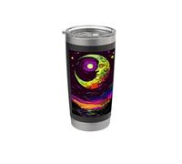Arte celestial de la luna Vaso térmico de acero inoxidable de doble pared