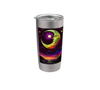 Arte celestial de la luna Vaso térmico de acero inoxidable de doble pared