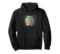 Arte Ciencias Cerebro Artista Creatividad Stem Diseño de Aula Sudadera con Capucha