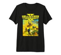 Arte Clave del Grupo de Videojuegos Helldivers 2 Sony PlayStation Camiseta Premium