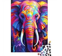 Arte Colorido del Elefante Paquete De 1000 Piezas Papel Ecológico Entrenamiento Cerebral Portátil Actividad Vinculación Familiar Desafiante Divertido 52x38cm/1000pcs