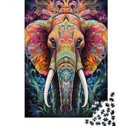 Arte Colorido del Elefante Paquete De 1000 Piezas Papel Ecológico Personas Que Aman Entrenamiento Cerebral Portátil Desafiante Y Divertido 52x38cm/1000pcs