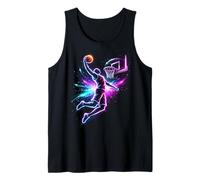 Arte Colorido del Jugador de Baloncesto Camiseta sin Mangas