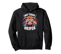 Arte Colorido y Genial de Rainbow Highland Cow Pride Sudadera con Capucha