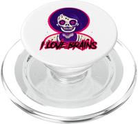Arte cómico Genial de Halloween Horror Zombie Monster I Love Brains PopSockets PopGrip para MagSafe