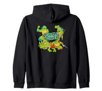 Arte cómico Retro de TMNT Heroes Half Shell Turtle Power Pose Sudadera con Capucha