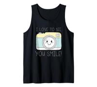 Arte con cámara «I Love To See You Smile» Camiseta sin Mangas