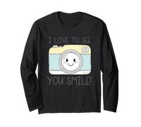 Arte con cámara «I Love To See You Smile» Manga Larga