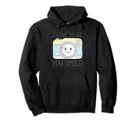 Arte con cámara «I Love To See You Smile» Sudadera con Capucha