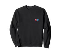 Arte con cápsulas Azules y Rojas de Placebo Sudadera