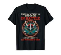 Arte con Cita de Guerrero nórdico de Batalla de Mujeres vikingas Camiseta