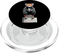 Arte con diseño de Panda Rojo para Amantes de los Animales, Bosque, Vida Silvestre, Kawaii PopSockets PopGrip para MagSafe