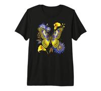 Arte con Estampado Bohemio, Mariposa, orquídea, Calla, Floral y Leopardo Camiseta Premium