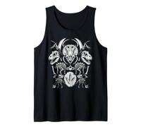 Arte con fósiles de Esqueletos de Dinosaurios Camiseta sin Mangas