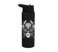 Arte con fósiles de esqueletos de dinosaurios Stainless Steel Insulated Water Bottle