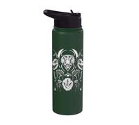 Arte con fósiles de esqueletos de dinosaurios Stainless Steel Insulated Water Bottle