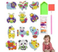 Arte con Gemas - Calcomanías de Cristales para Niños - Accesorios para Manualidades de Mosaico Juegos para Principiantes Regalos para Cumpleaños de Niñas y Niños