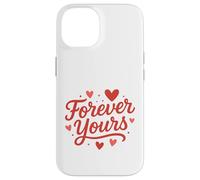 Arte con Letras Forever Yours Heart Carcasa para iPhone 14