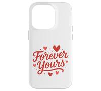 Arte con Letras Forever Yours Heart Carcasa para iPhone 14 Pro