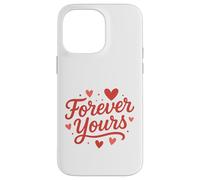 Arte con Letras Forever Yours Heart Carcasa para iPhone 14 Pro MAX
