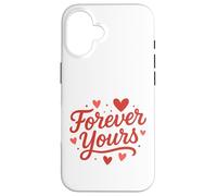 Arte con Letras Forever Yours Heart Carcasa para iPhone 16