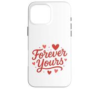 Arte con Letras Forever Yours Heart Carcasa para iPhone 16 Pro MAX