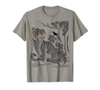 Arte Coreano Tigre y urraca Vintage Coreano Minhwa Camiseta