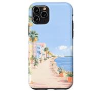 Arte costero Pastel del Paseo SC Battery Promenade, A Charleston Carcasa para iPhone 11 Pro