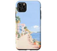 Arte costero Pastel del Paseo SC Battery Promenade, A Charleston Carcasa para iPhone 11 Pro MAX