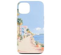 Arte costero Pastel del Paseo SC Battery Promenade, A Charleston Carcasa para iPhone 13