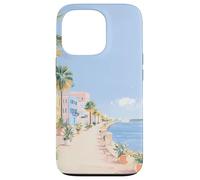 Arte costero Pastel del Paseo SC Battery Promenade, A Charleston Carcasa para iPhone 13 Pro