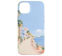 Arte costero Pastel del Paseo SC Battery Promenade, A Charleston Carcasa para iPhone 14 Plus