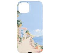 Arte costero Pastel del Paseo SC Battery Promenade, A Charleston Carcasa para iPhone 15 Plus