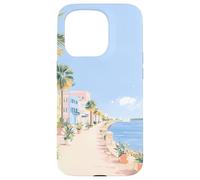 Arte costero Pastel del Paseo SC Battery Promenade, A Charleston Carcasa para iPhone 15 Pro