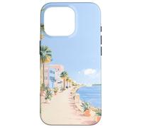 Arte costero Pastel del Paseo SC Battery Promenade, A Charleston Carcasa para iPhone 16 Pro