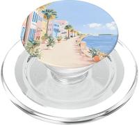 Arte costero Pastel del Paseo SC Battery Promenade, A Charleston PopSockets PopGrip para MagSafe
